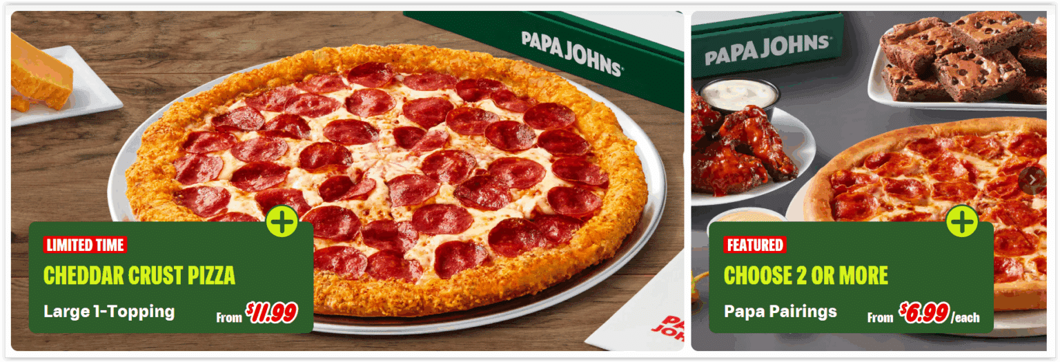 Papa John’s Pizza Deals & Specials