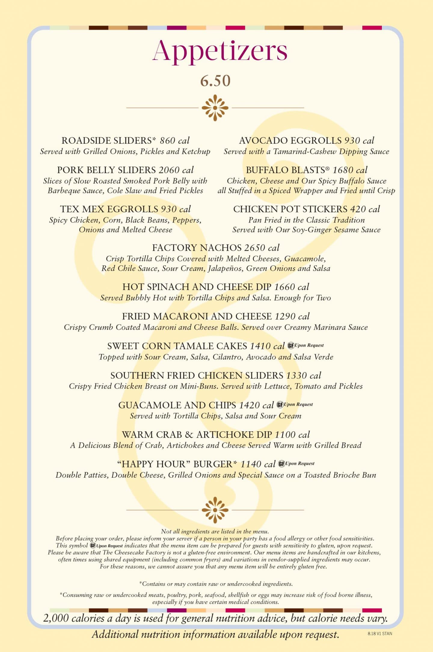 The Cheesecake Factory Happy Hour Menu Specials and Coupons