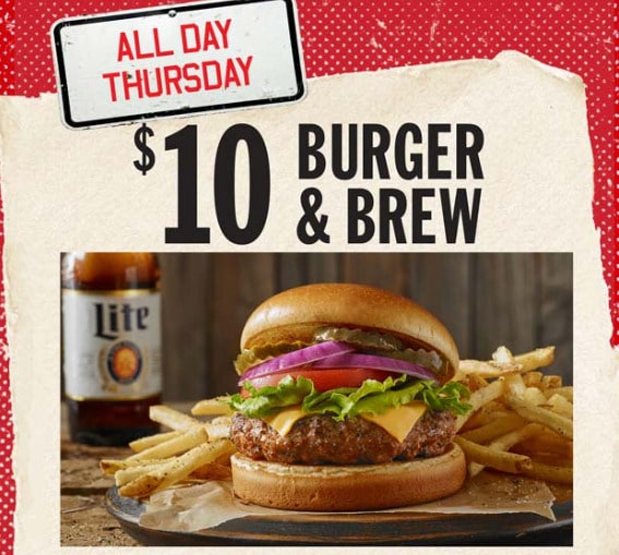 Thursday Fast Food Specials & Restaurant Deals