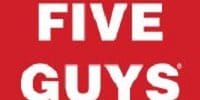 Five Guys UK Menu Prices
