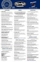 Minsky’s Menu Prices
