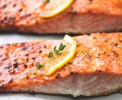 Baked salmon recipe