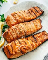 healthy Grilled salmon