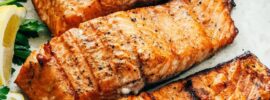 healthy Grilled salmon