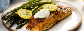 Easy & Healthy Baked Salmon and Roasted Asparagus Recipe