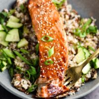 Sweet - Spicy Glazed Salmon Recipe