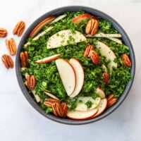 Crispy Kale and Apple Slaw