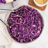Vibrant Red Cabbage Coleslaw