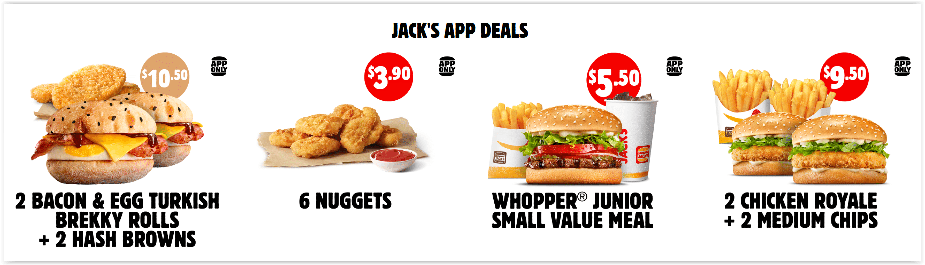 Hungry Jack’s Australia Menu Deals & Vouchers