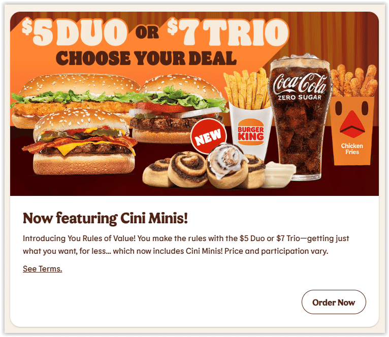 Burger King Menu Deals & Specials - Free Whopper & BOGO