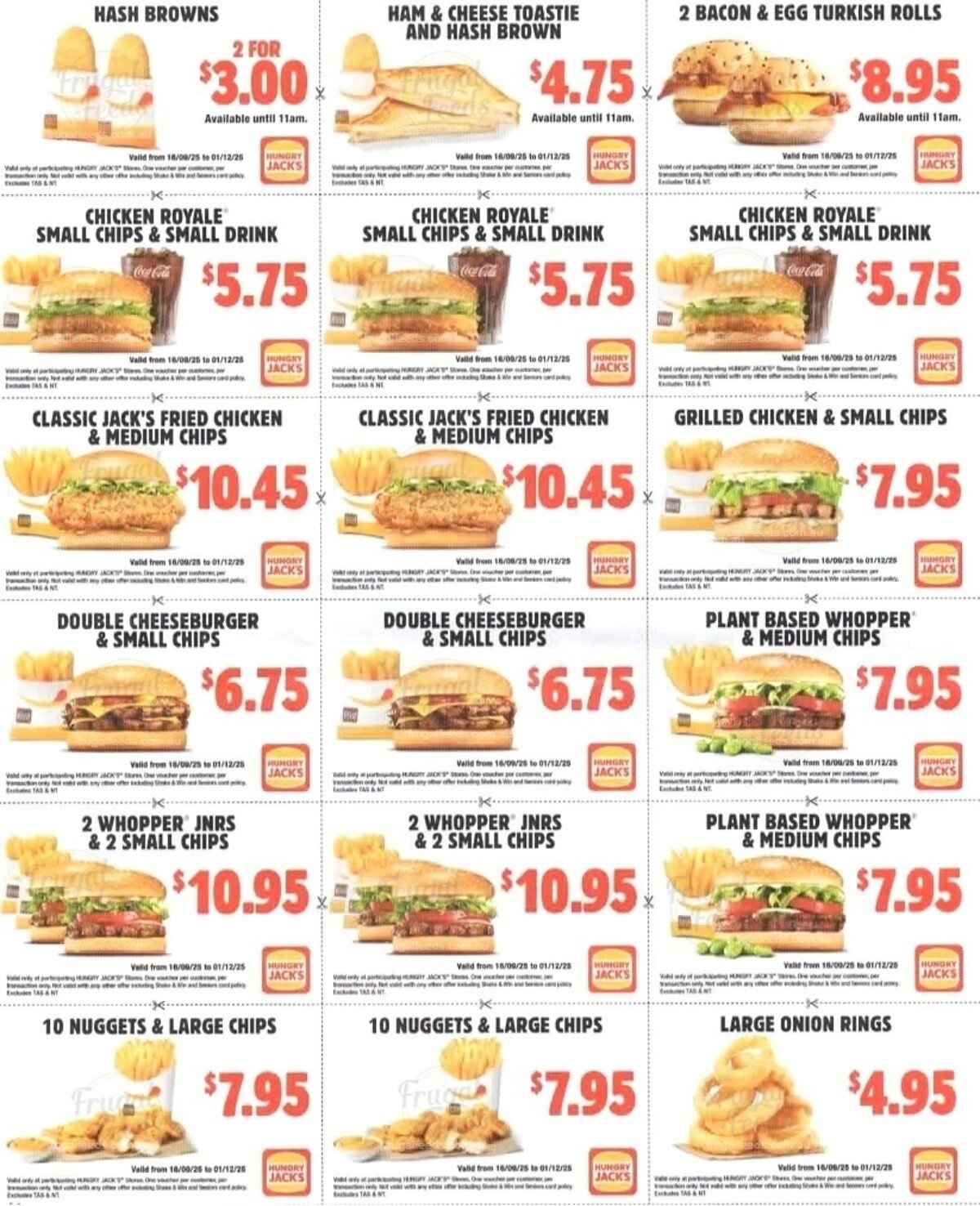 Hungry Jack’s Australia Menu Deals & Vouchers
