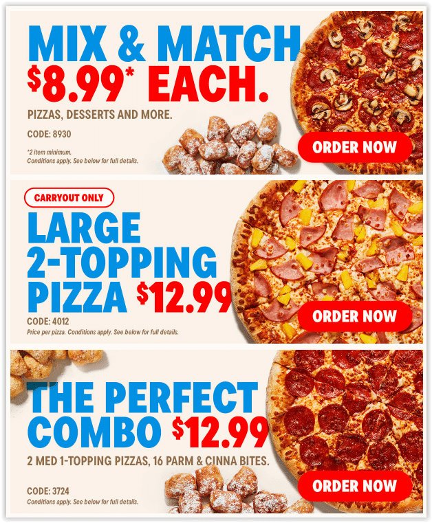 Domino’s Canada: Latest Deals and Coupons